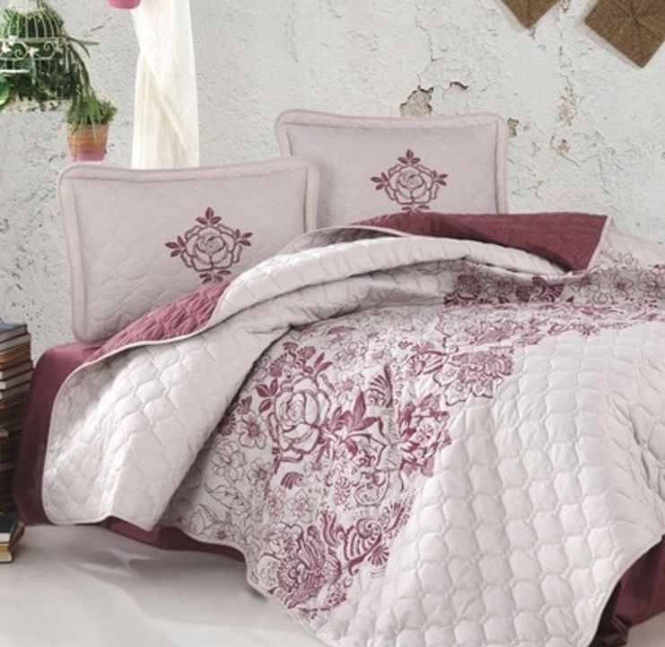 Comforter Set. Quilt Bedcover & Pillow Case. Bed-in-a-box. Cotton.  Amalfi from WickedYo.