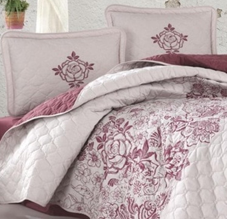 Comforter Set. Quilt Bedcover & Pillow Case. Bed-in-a-box. Cotton.  Amalfi from WickedYo.