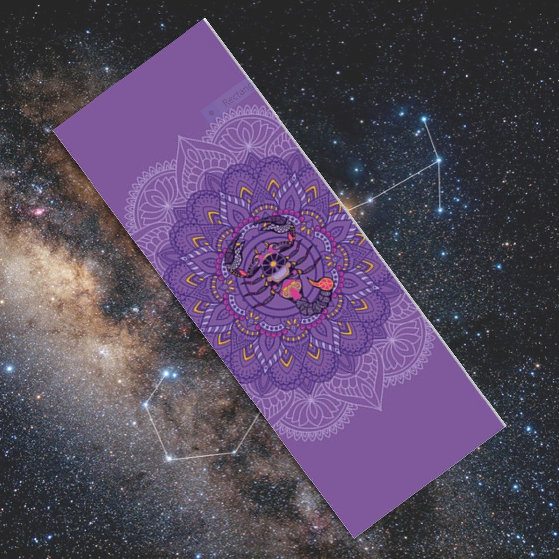 Gemini: Yoga Mat for Zodiac Lovers. Personalized Sun Sign Pilates mat. Extra thick, Non Slip. WickedYo.