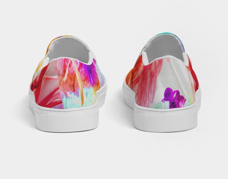Streetfashion Sneakers. Girls' Slip-On Printed Keds. Canvas Shoes for Women. Colorfall by WickedYo