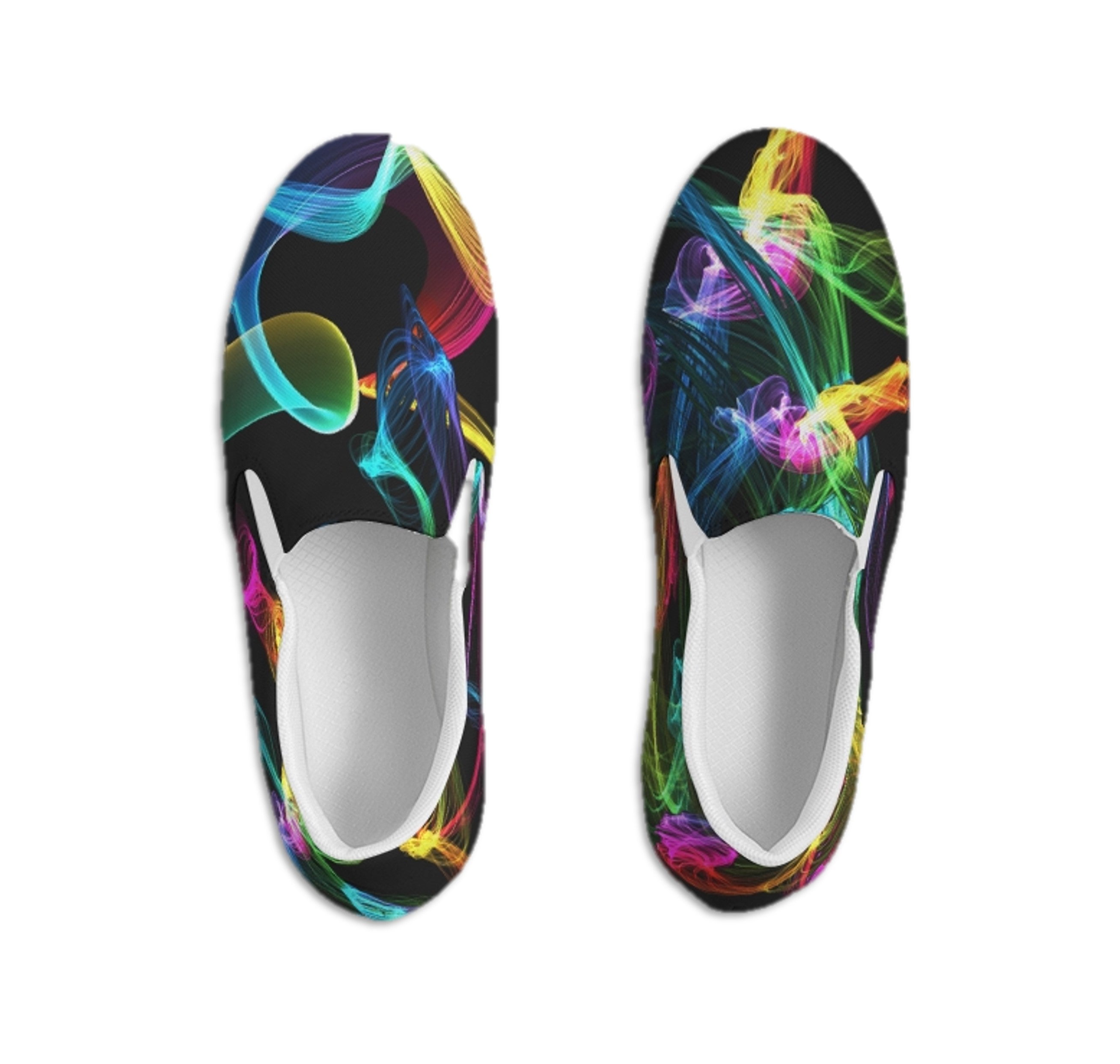 Girls' Slip-on Sneakers Shoes. Printed Keds. Canvas Shoes for Women. WickedYo