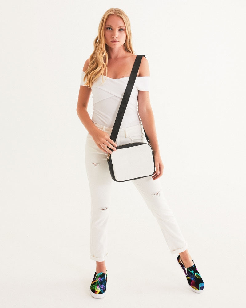 Girls' Slip-on Sneakers Shoes. Printed Keds. Canvas Shoes for Women. WickedYo