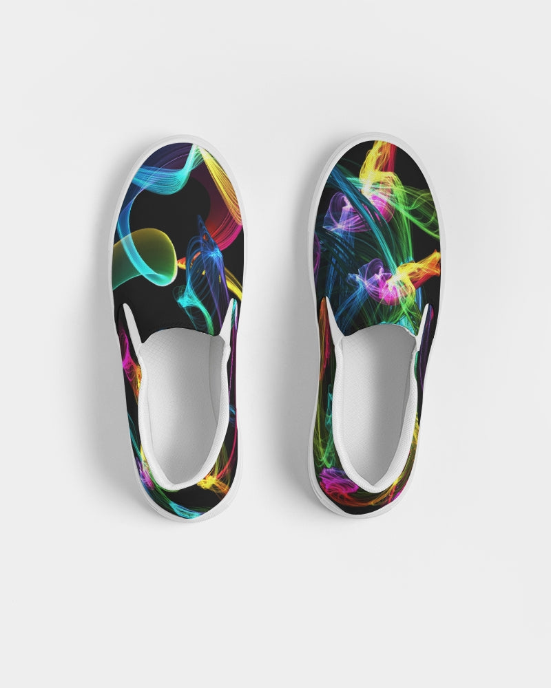 sneakers-slip-ons-girls-keds-canvas-shoes-black-multi-color-strobes-jooots-wickedyo4