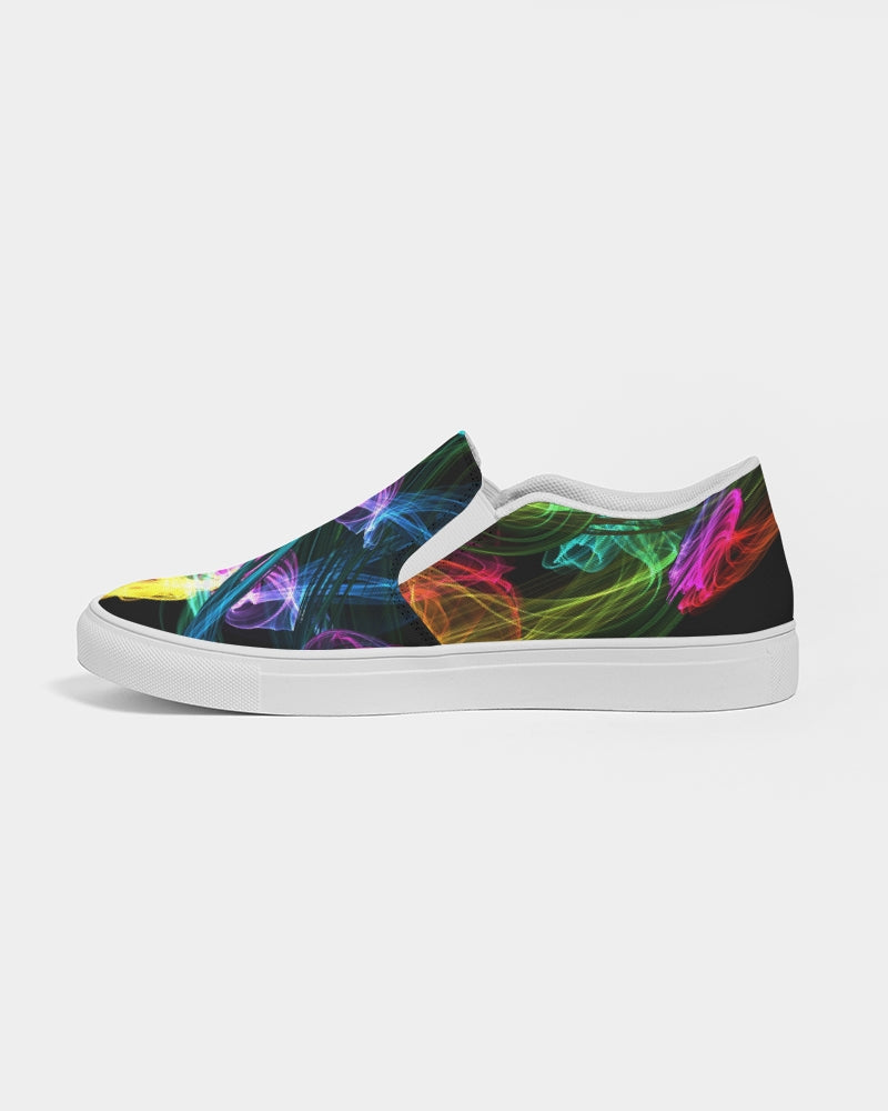 Girls' Slip-on Sneakers Shoes. Printed Keds. Canvas Shoes for Women. WickedYo