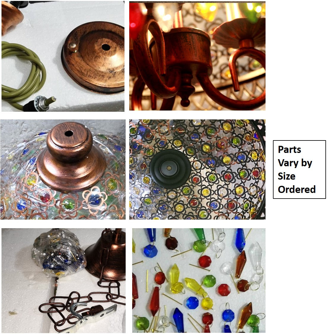 Stained Glass Look Pendant Lamp. Retro Chic Dining Room Light. Bar Area Hanging Lamp. WickedYo