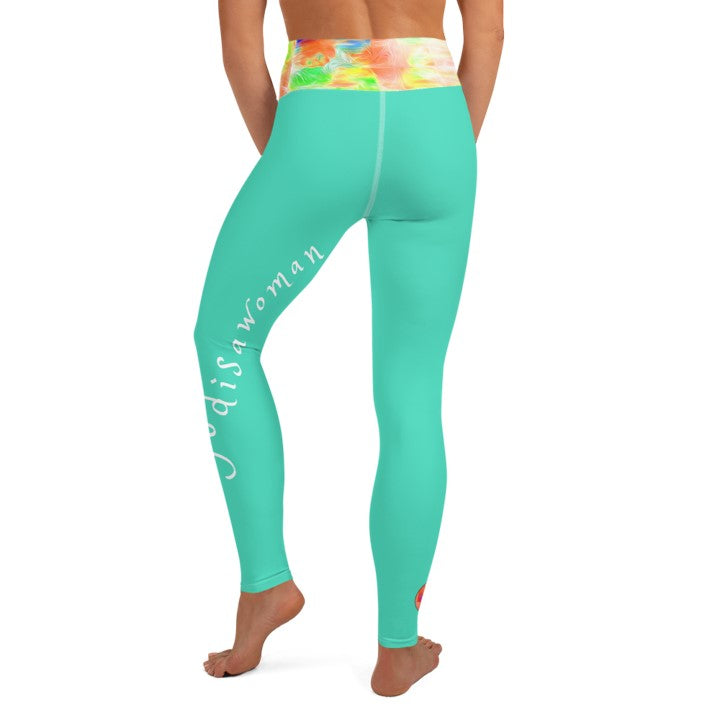 Casual wear Leggings for moms- #godisawoman. Workout Leggings- Black, Beige, Teal. WickedYo.