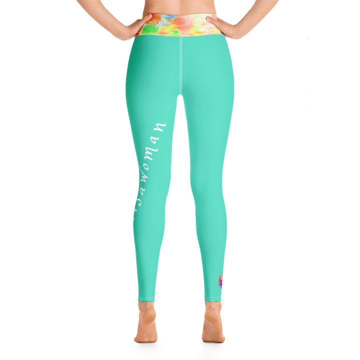 Casual wear Leggings for moms- #godisawoman. Workout Leggings- Black, Beige, Teal. WickedYo.