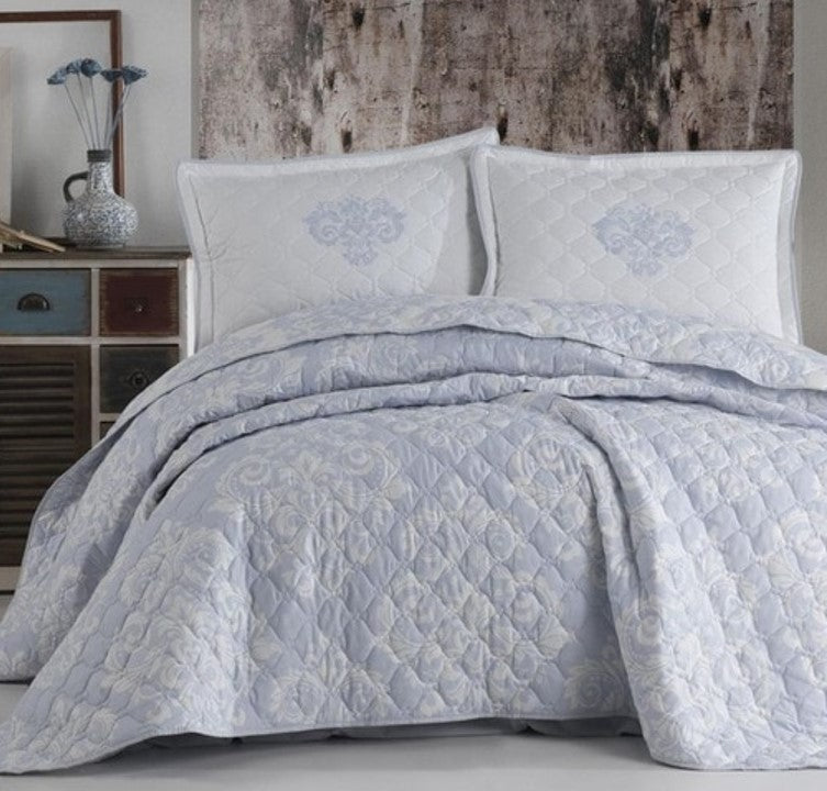 Comforter Set. Quilt Bedcover & Pillow Case. Bed-in-a-box. Cotton.  Palermo from WickedYo.