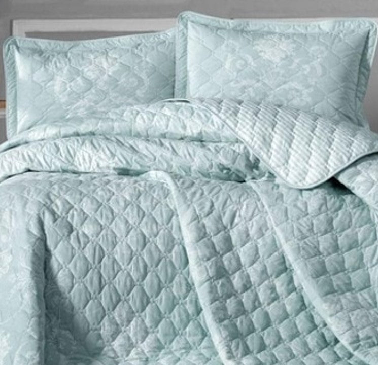 Comforter Set. Quilt Bedcover & Pillow Case. Bed-in-a-box. Cotton.  Positano from WickedYo.