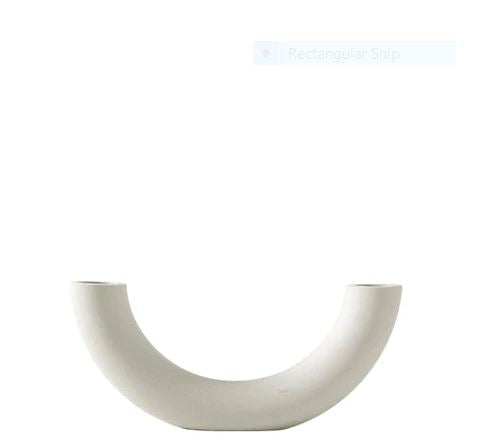 White Nordic Vase. Minimalist Flower Vase. Chic Home Decor Idea. WickedYo