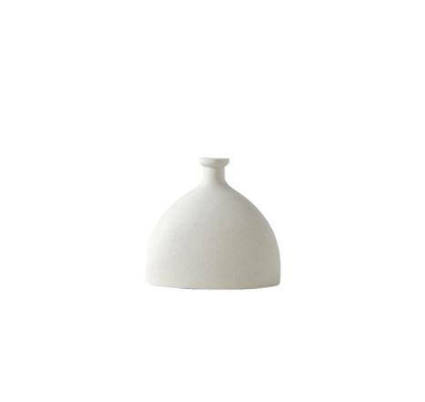 White Nordic Vase. Minimalist Flower Vase. Chic Home Decor Idea. WickedYo