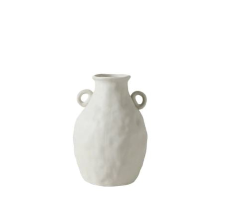 White Nordic Vase. Minimalist Flower Vase. Chic Home Decor Idea. WickedYo