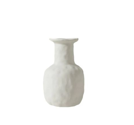 White Nordic Vase. Minimalist Flower Vase. Chic Home Decor Idea. WickedYo