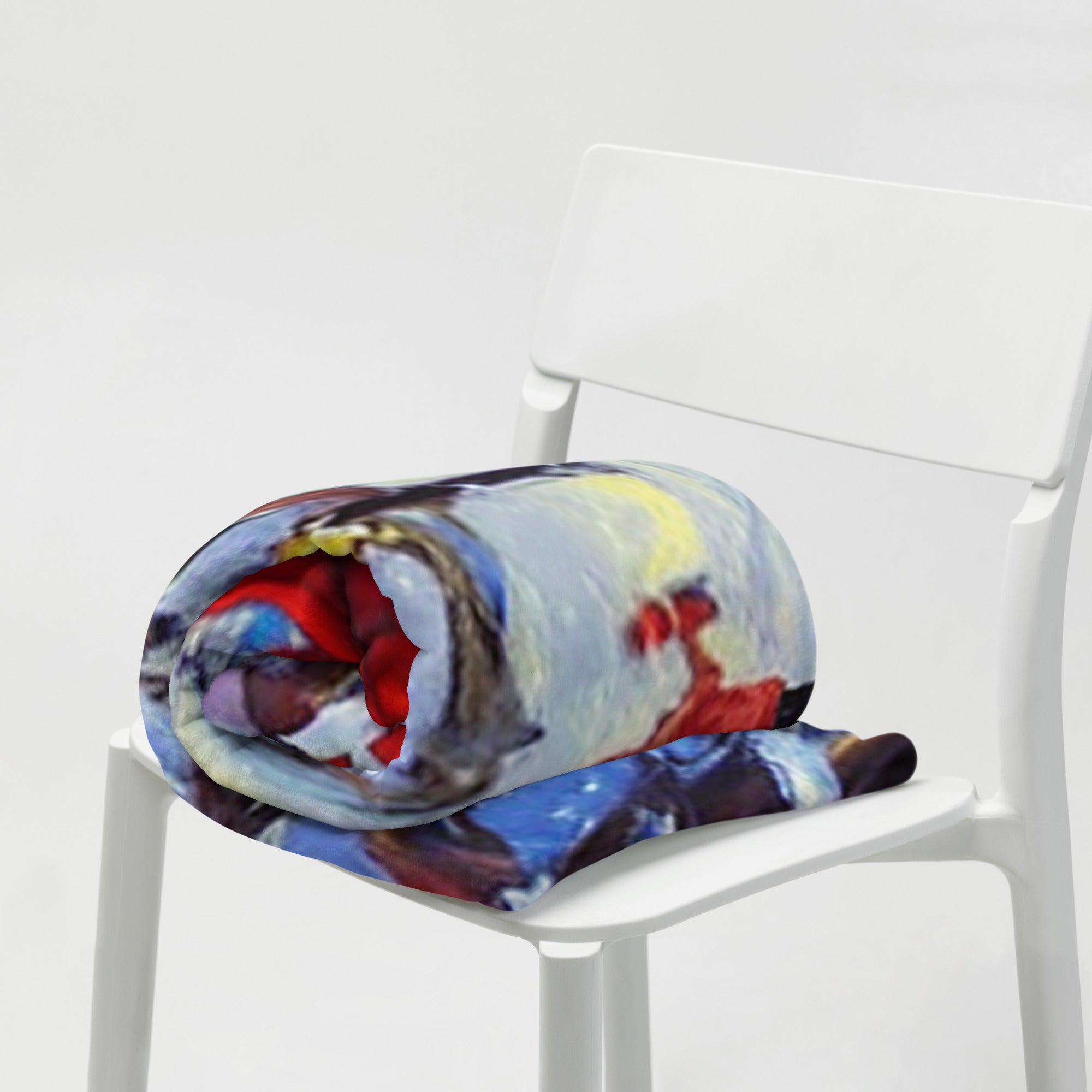 Holiday Gift- Throw Blanket . Unique White Christmas Painting Sofa Throw. Christmas Decor. WickedYo.