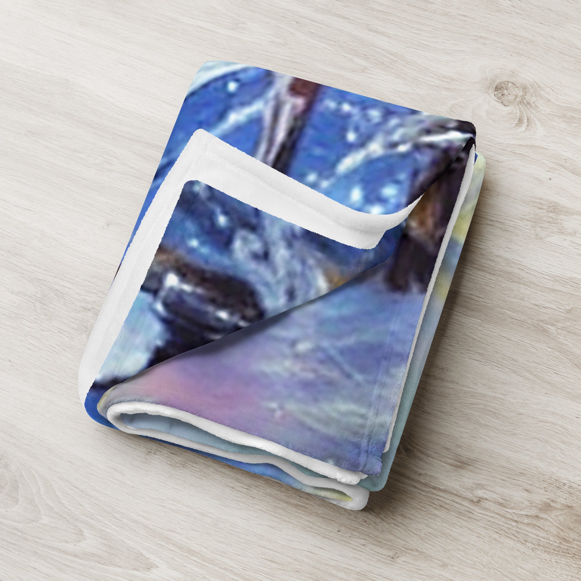 Holiday Gift- Throw Blanket . Unique White Christmas Painting Sofa Throw. Christmas Decor. WickedYo.