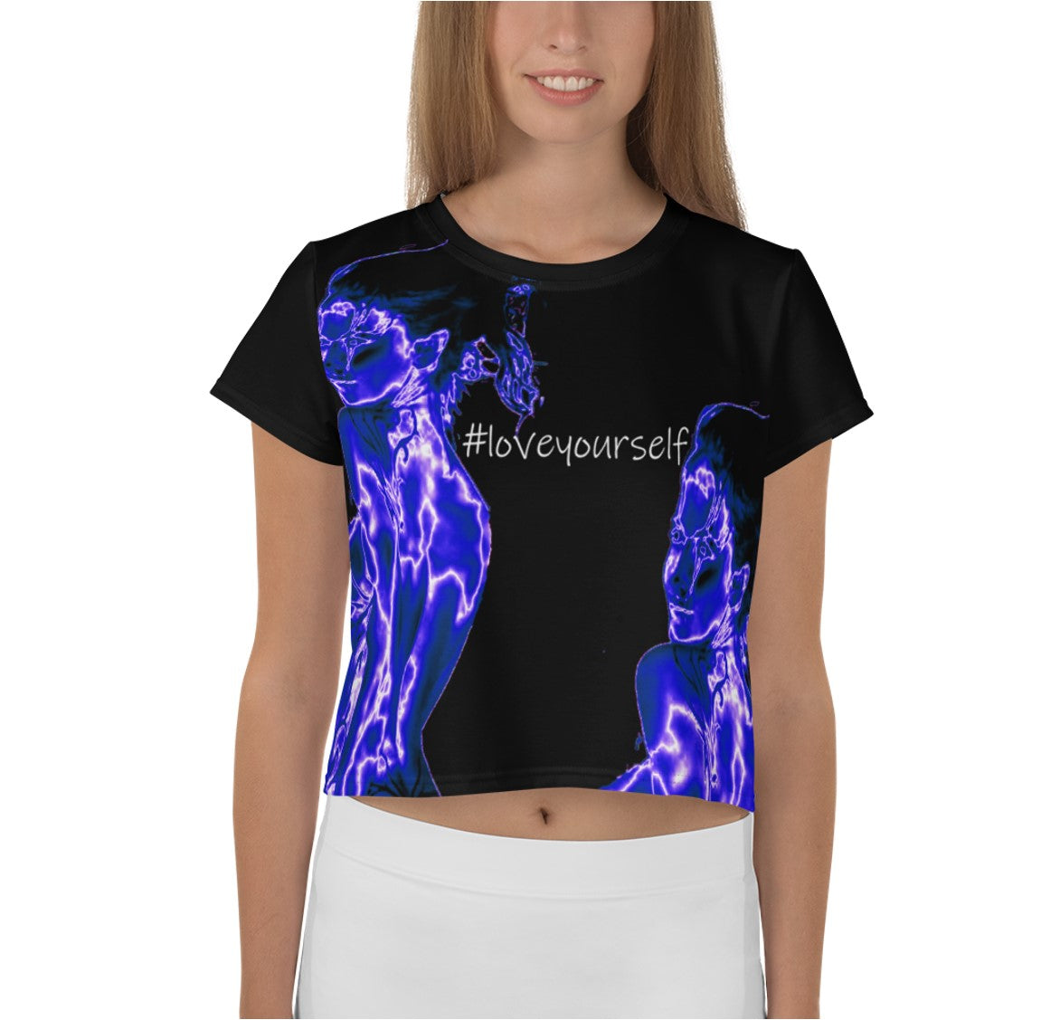 women_s-commute-top-crop-top-black-_loveyourself-wickedy 1 hashtag-art-wkdart