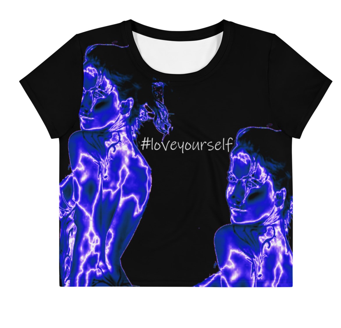 women_s-commute-top-crop-top-black-_loveyourself-wickedy 3 hashtag-art-wkdart