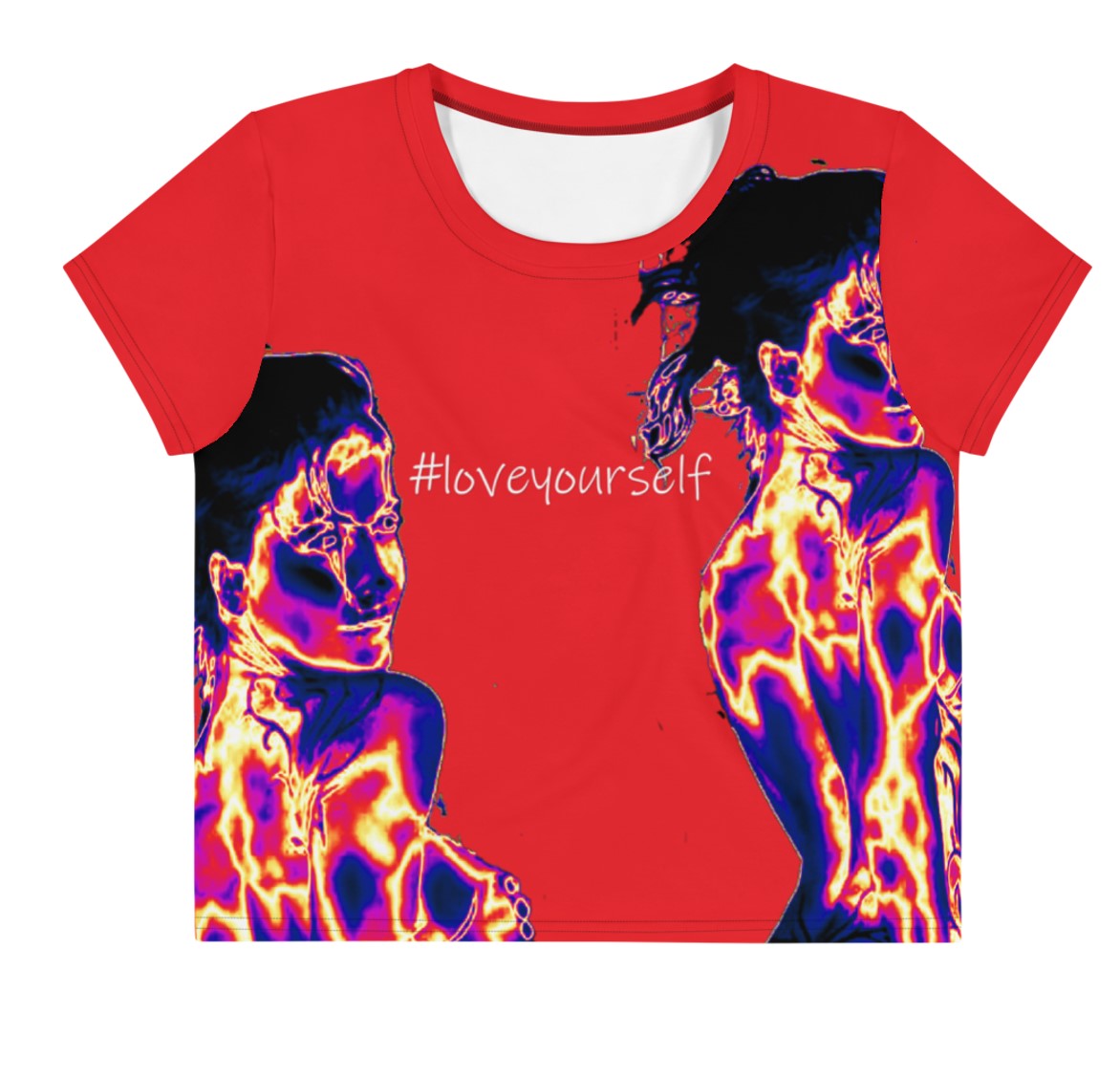 women_s-commute-top-crop-top-red-_loveyourself-wickedyo 2 hashtag-art-wkdart
