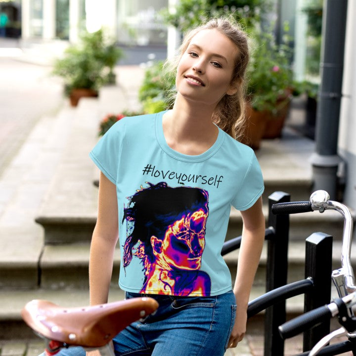 women_s-commute-top-crop-top-turquoise-blue-_loveyourself-wickedyo1hashtag-art-wkdar